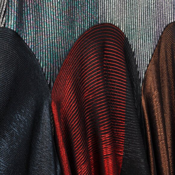 Christopher Kane AW/17 Runway Multicoloured Metallic Pleated Maxi Skirt - Picture 7 of 13